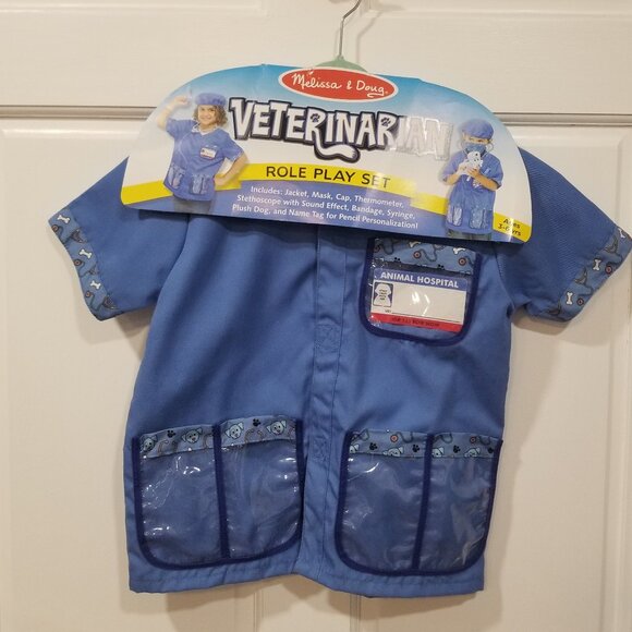 Melissa & Doug Veterinarian Dress Up Set, Ages 3-6 years, EUC - Picture 3 of 11